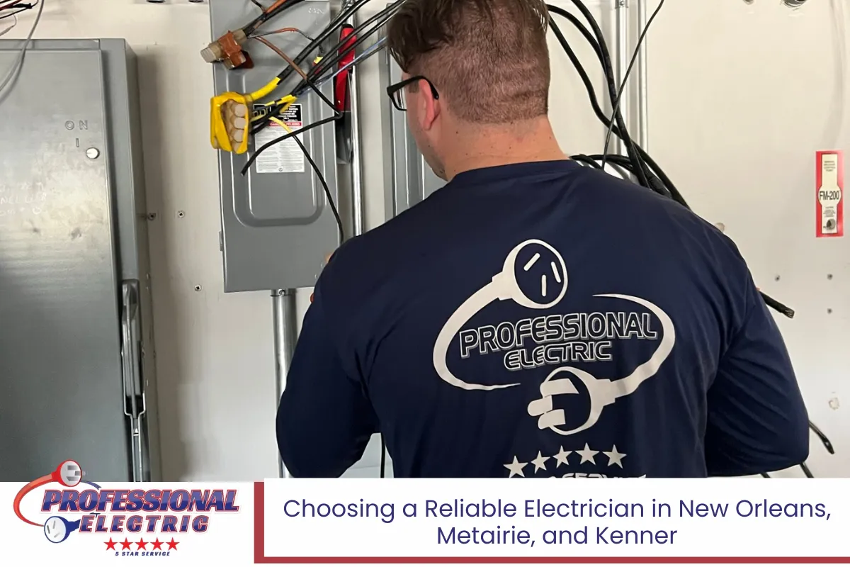 Choosing a Reliable Electrician in New Orleans, Metairie, and Kenner
