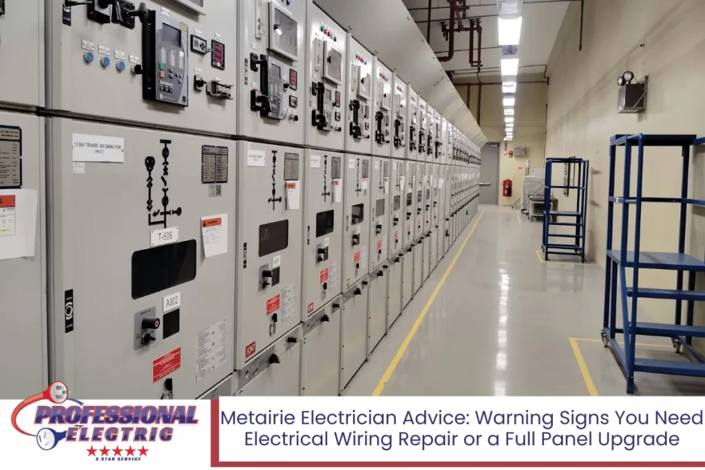 Metairie Electrician Advice: Warning Signs You Need Electrical Wiring Repair or a Full Panel Upgrade
