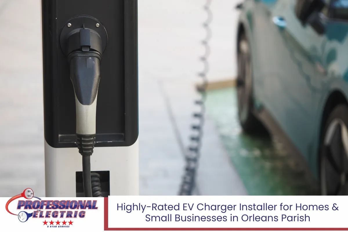 Highly-Rated EV Charger Installer for Homes & Small Businesses in Orleans Parish