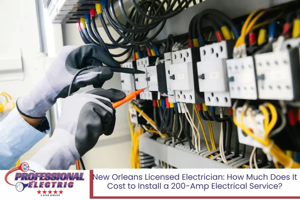 New Orleans Licensed Electrician: How Much Does It Cost to Install a 200-Amp Electrical Service?