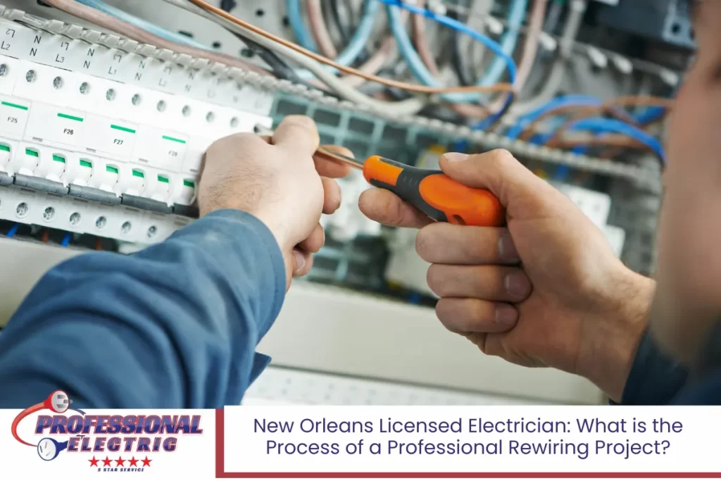 New Orleans Licensed Electrician: What is the Process of a Professional Rewiring Project?