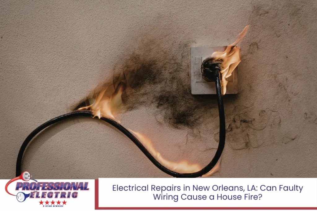 Electrical Repairs in New Orleans, LA Can Faulty Wiring Cause a House Fire
