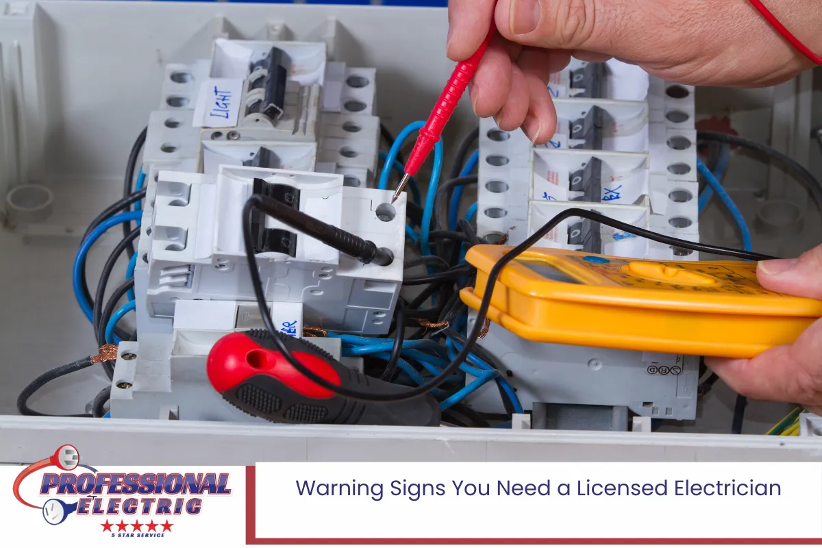 Warning Signs You Need a Licensed Electrician